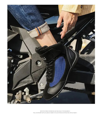 Outdoor Motorcycle Riding Shoes Anti Slip Go Kart Training Shoes Motorcycle Travel Off-road Shoes for Men Motocross Boots