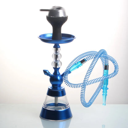 Acrylic Hookah Shisha Complete Set - French Design Chicha with Silicone Head Heat Management Device for Smoking
