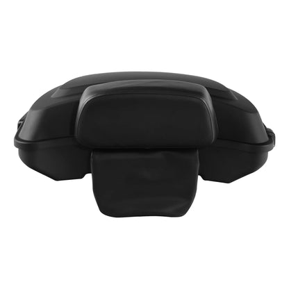 Motorcycle Razor  Trunk w/ Backrest For Harley  Touring Road King Electra Glide Street Glide Road Glide 2014-2025