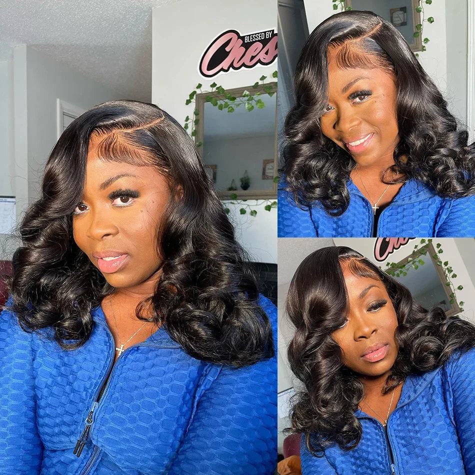 13x4 Body Wave Lace Front Wig Human Hair PrePlucked Brazilian Human Hair Lace Frontal Wigs For Women 4x4 Lace Closure Wig