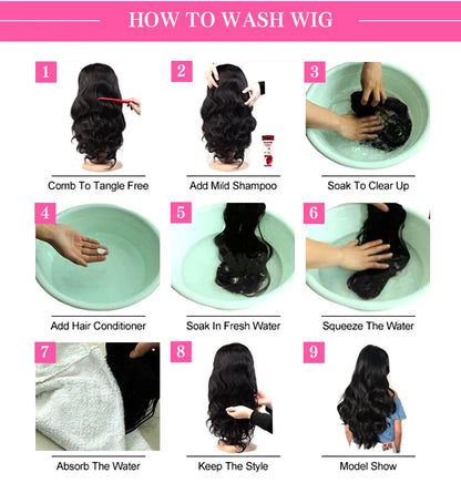 Short Bob Wigs Brazilian Body Loose Wave Human Hair 13x4 Lace Front Wigs Human Hair Pre Plucked 4x4 Lace Closure Short Bob Wigs