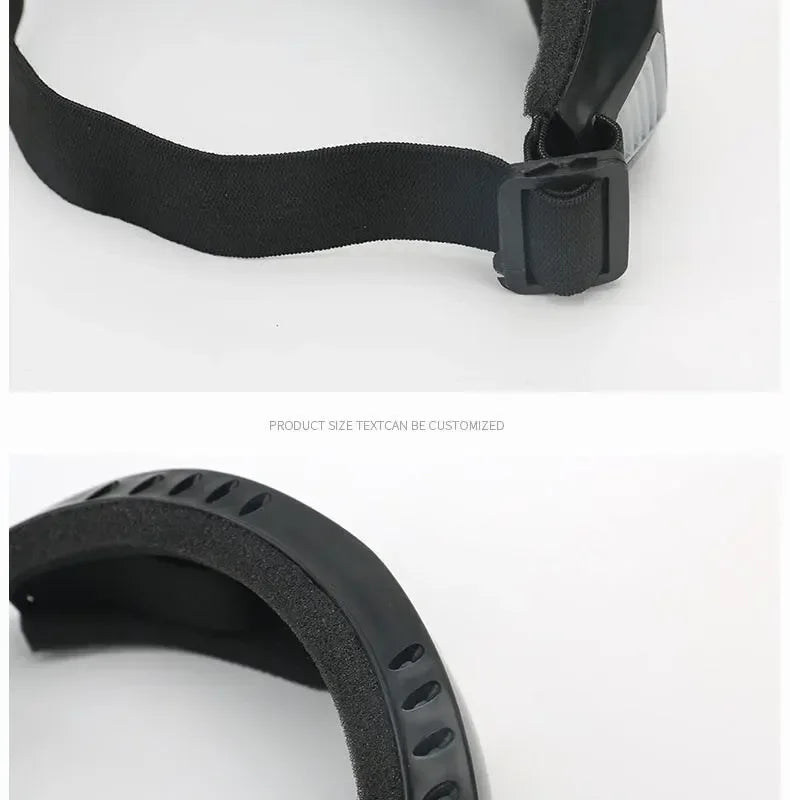 Double-layer Outdoor Windshield Labor Protection Glasses PC Lens Protective Head-mounted Adult Men's Women's Ski Glasses