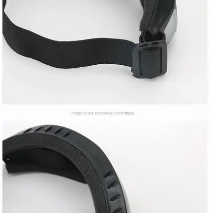 Double-layer Outdoor Windshield Labor Protection Glasses PC Lens Protective Head-mounted Adult Men's Women's Ski Glasses