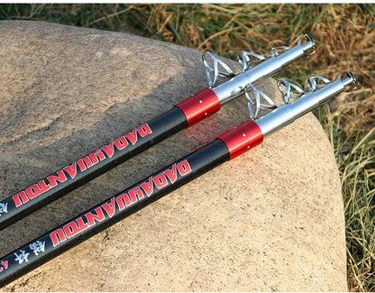 2.1-4.5M Carbon Fishing Rod 50kg above Superhard Long Distance Throwing shot Rod Telescopic Sea Boat High Quality Fishing Gear