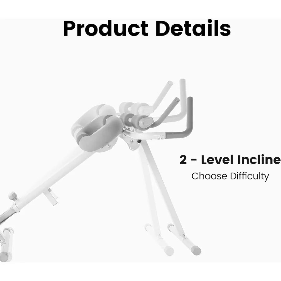 Ab Machine for Stomach Workout, Ab Workout Equipment for Home Gym, Ab Trainer, 4-in-1 Exercise Equipment: Rowing Machine, Leg Pr