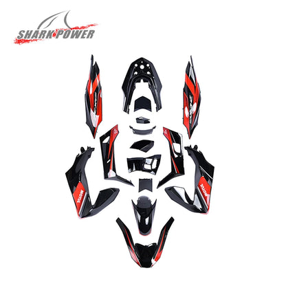 Motorcycle Accessories and Frame Body Spare Parts Motorbike Fairing Kit Front Fairing Fixed Wing Intake Wing for Honda PCX 160