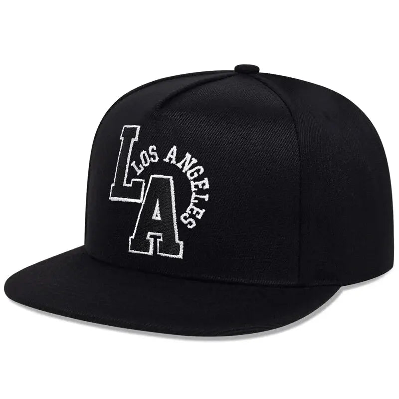 Letter Embroidery Baseball Cap Los Angeles Hip Hop Snapback Hat for Men Women Adult Sports Leisure Caps Outdoor Travel Sun Hats