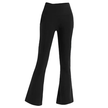 Yoga Flared Pants Women Naked Feel Fashion Casual Butt-Lifting High Waist Sports Leggings Fitness Workout Wide-Leg Pants