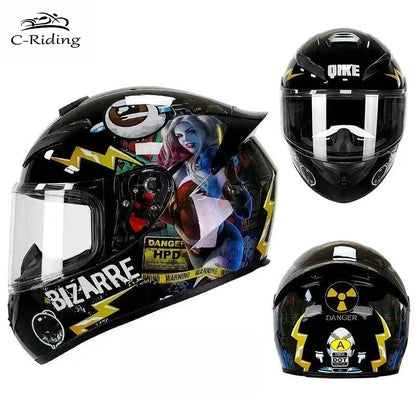 Adult Helmets For Motorcycle Full Face Helmet HD Visors Capacete De Moto Capacetes DOT Approved