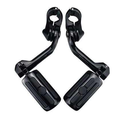 Motorcycle 1 1/4" Highway Footrest Engine Guard Mount Footpegs For Harley Road King Sportster 1200 Iron 883 Electra Street Glide