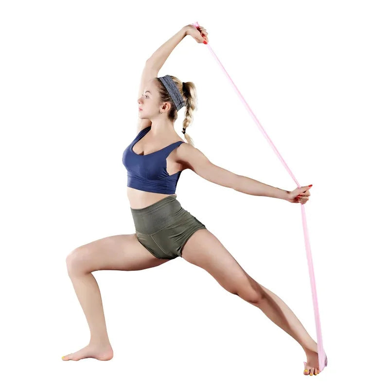 Elastic Fitness Bands Resistance Bands Elastic Fitness Tapes Yoga Pilates Crossfit Stretching Muscular Work Out Equipment
