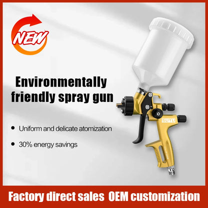 SUTU Spray Guns Car/Furniture 1.3MM Nozzle Paint Spray Gun High Atomization Air Tools Oil Paint Repair Guns Painting Airbrush ﻿