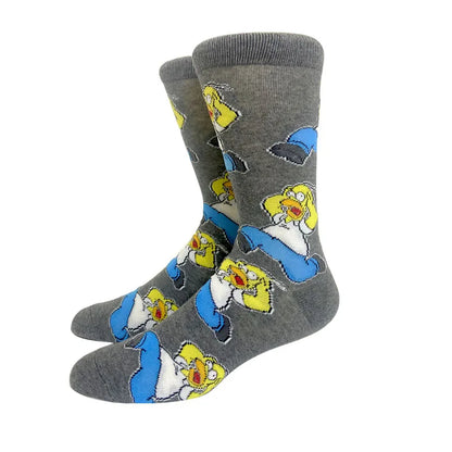 2023 New Anime Marvel Men Socks Long Sock Men‘s Knee-High Couples cosplay Sock Personality Hip Hop Harajuku Funny Sock for Women