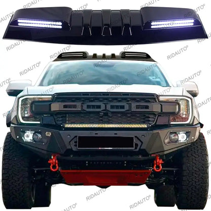 White Yellow Turn Signal LED Roof Rack Light Spoiler For FORD RANGER VW Amarok 2023 2024 2025 T9 4X4 Modified Roof Light Pickup