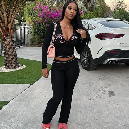 Ropa Y2k Mujer Leopard Print Long Pants Sets Women Fashion Slim Short Cardigan Tight Trousers Two Piece Set Female Streetwear