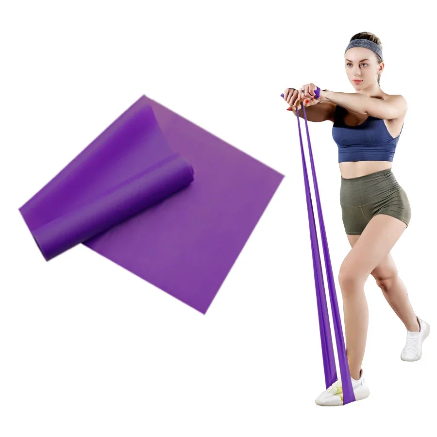 Elastic Fitness Bands Resistance Bands Elastic Fitness Tapes Yoga Pilates Crossfit Stretching Muscular Work Out Equipment