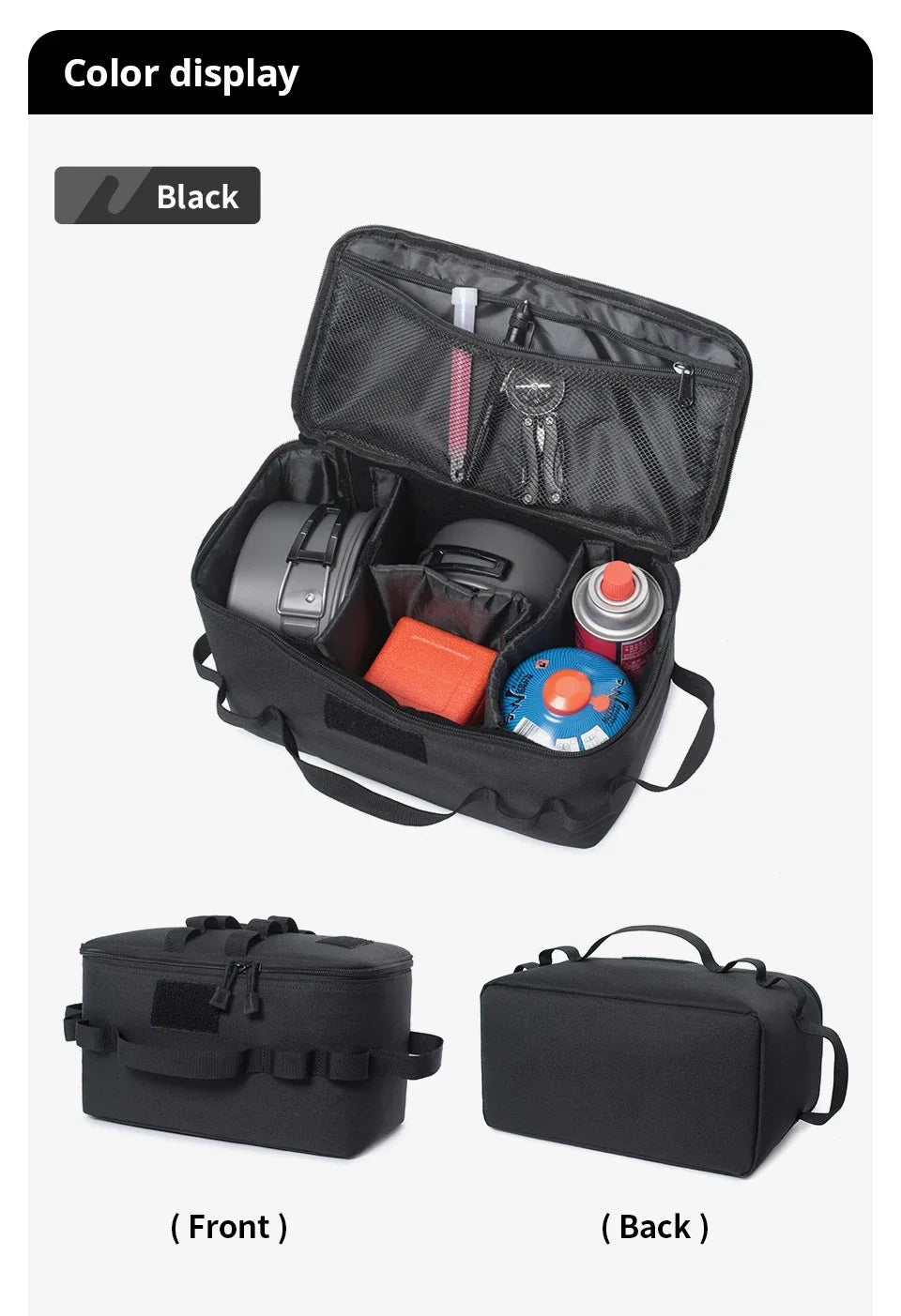CAOX Outdoor Camping Picnic Bag Camping Supplies Tactical Gear Tent Camping Accessories Large Capacity Travel Bag Picnic Bag