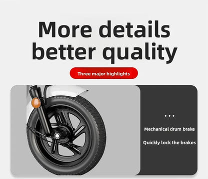 2024 New Model New National Standard Women's Compact Long-Range Electric Bicycle - Power-Assisted E-Scooter for Adult Females