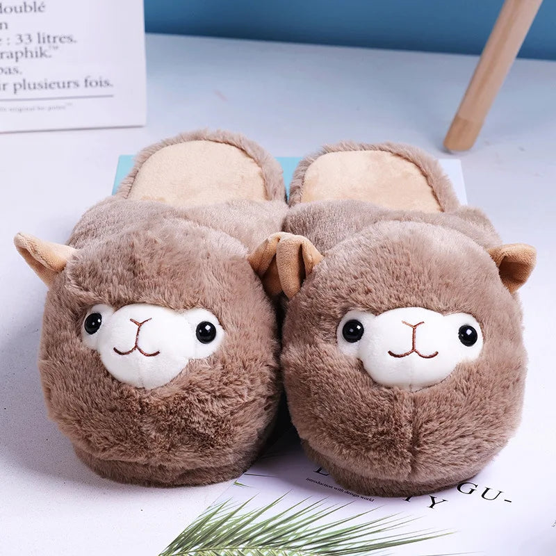 Winter Women Warm Indoor Slippers Ladies Fashion Cute Pink Pig Shoes Women's Soft Short Furry Plush Home Floor Slipper SH467