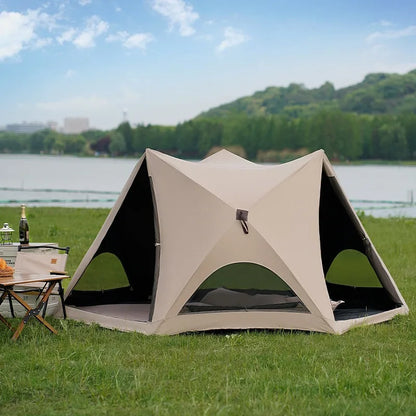 Foldable Sun Shelter Tent with UV Protection for Beach Park Camping and Outdoor Use