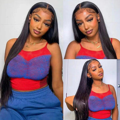 180D 13X4 Straight Lace Front Wigs Straight Human Hair Wigs For Women Human Lace Wigs Brazilian Lace Wigs Straight Frontal Wigs