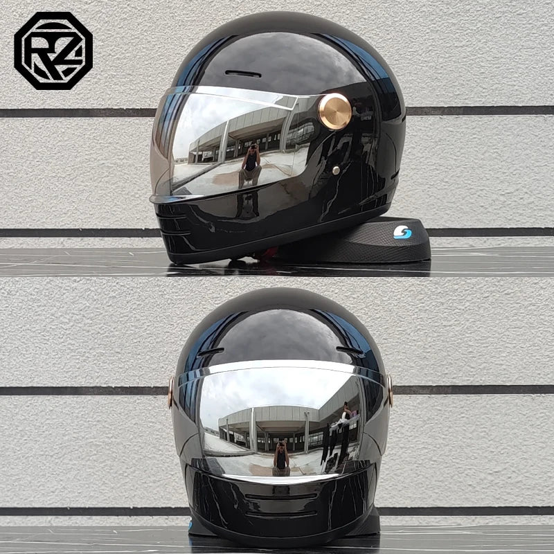 ORZ Motorcycle Helmet DOT Certification Retro Full Face Off Road Helmet Cascos Para Motos Capacete Casco Moto