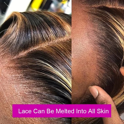 1B30 Highlight Body Wave Human Hair Wig 13x6 13x4 Hd Lace Front Wig Loose Body Wave PrePlucked Pre Cut Lace 4x4 5x5 Glueless Wig