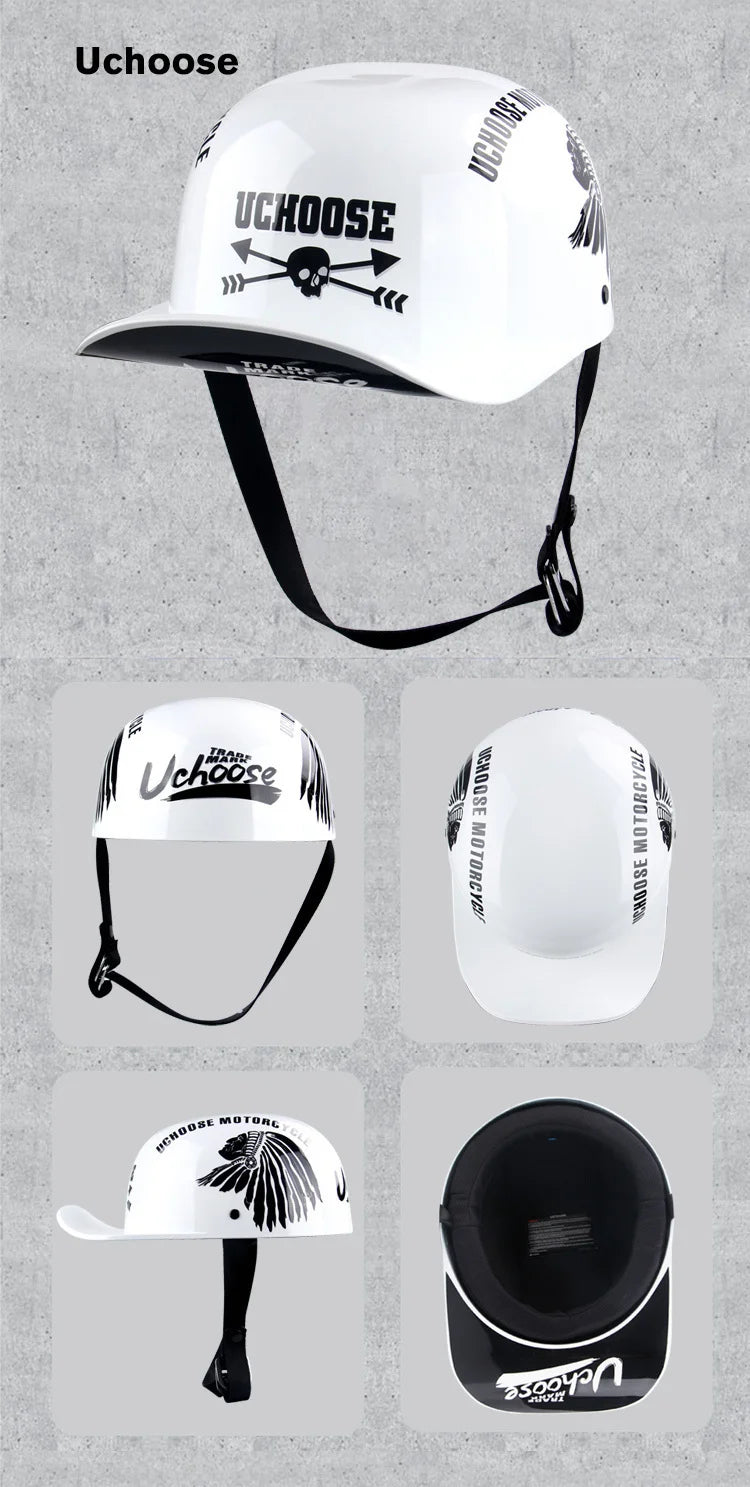 2023 NEW Gourd Baseball Cap Special Motorcycle Off-road Vehicle Battery Car Helmet Suitable For Men And Women Handsome Novel