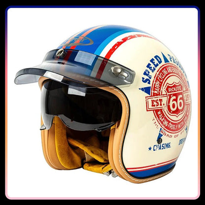 Jet Helmet Men Women Open Face Motorcycle Helmets DOT Approved Capacete De Moto ABS Material Moto Equipments ECE Certified