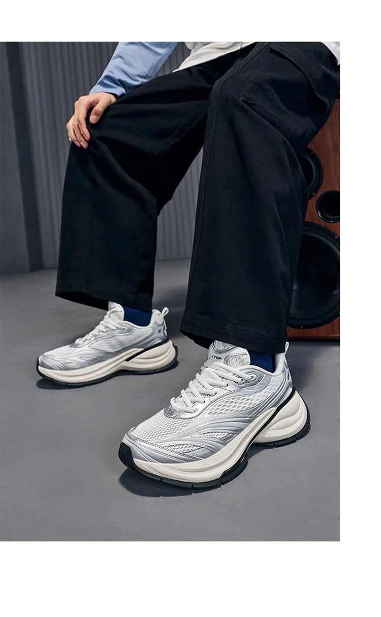 Xtep Basque 3 For Male Sneakers 2026 Spring Comfortable Retro Fashion Luxury Height-Increasing Sports Shoes 874219320001