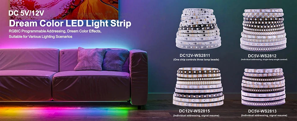 WS2812B LED Pixel Ring 18/36/54/72/90Leds Individually Addressable WS2811 Built-in IC Smart DC5V Rgb FCOB PCB