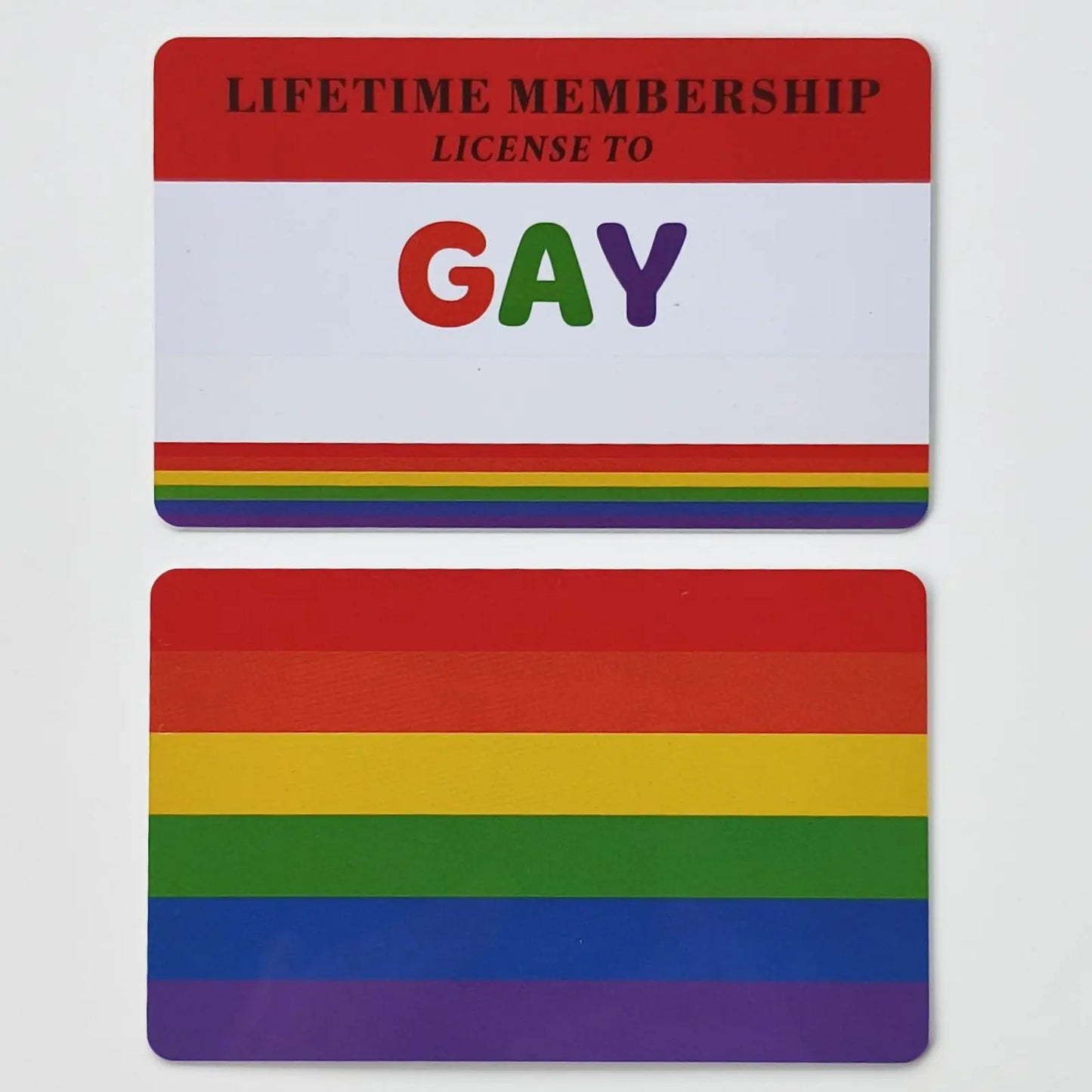 Writable LGBTQIA Identity Card LGBT Pride Cards Lifetime Membership Card perfect rainbow community gift