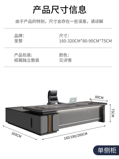 L Shape Storage Executive Desk Designer Computer Bureaux Table Computer Desks Workstation Modern Mesa Escriotorio Home Office