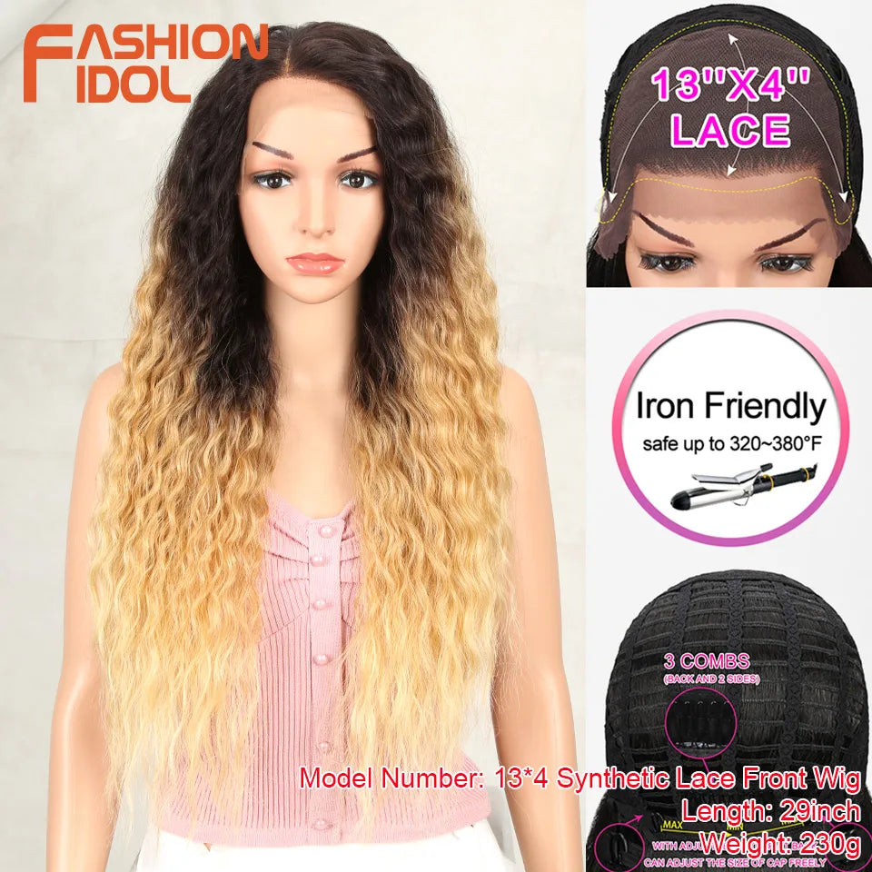 90% OFF Big Sale for Synthetic Wigs/Hair Products 13*4 Lace Front Wigs Cosplay Ship From USA