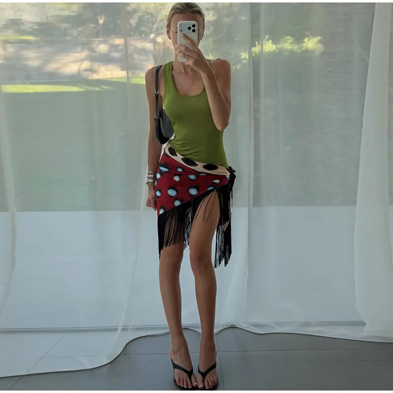 2026 Women Chic Vacation Outfits Fashion Leopard Print Sheer Chiffon Shirt Casual Turn-down Collar Mini Dress & Detachable Scarf