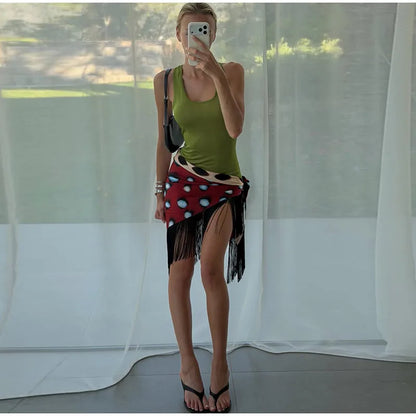 2026 Women Chic Vacation Outfits Fashion Leopard Print Sheer Chiffon Shirt Casual Turn-down Collar Mini Dress & Detachable Scarf