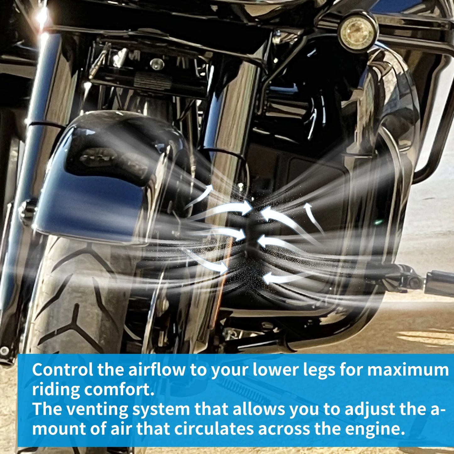 Lower Vented Leg Fairing Glove Box Motorcycle With LED Light For Harley Touring Road King FLHR Street Glide FLTRX FLHTK 2014-Up