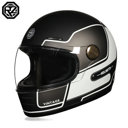 ORZ Motorcycle Helmet DOT Certification Retro Full Face Off Road Helmet Cascos Para Motos Capacete Casco Moto