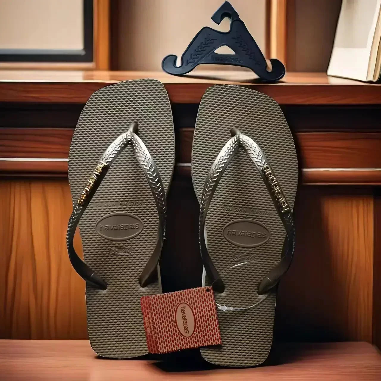 2025 Summer New Women's Square Toe Rubber Flip Flops Luxury Casual Outdoor Beach Sandals Size 35-42 Women's Shoes