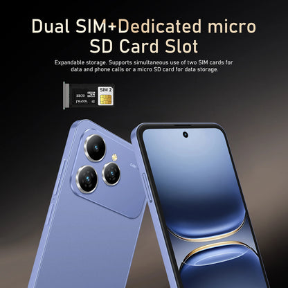 FUFFI Global Vision I17 Pro Max Smartphone Android 5800mAh 8G RAM 512GB ROM 6.56 Inch 720x1612HD 24+48MP 5G Network Mobile Phone