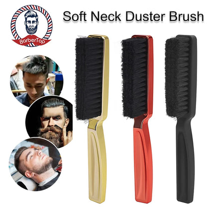 Professional Barber Duster Neck Face Brushes Hair Clean Soft Black Hairbrush Salon Cutting Hairdressing Styling Make Tools