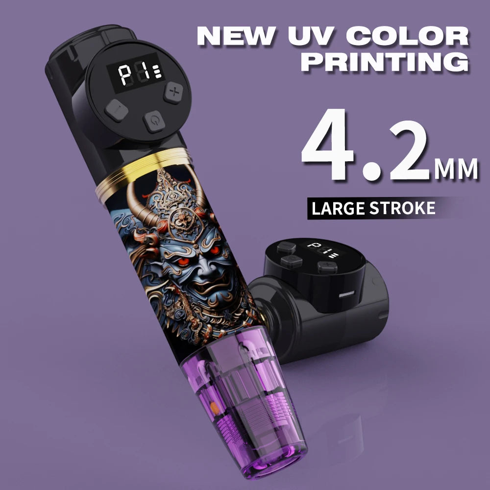 Valentine's Day Gift Wireless Tattoo Pen Set, 1500mAh Battery USB Charging, 20 Needles, 11-color Tattoo Ink And 20 Tattoo Cups,