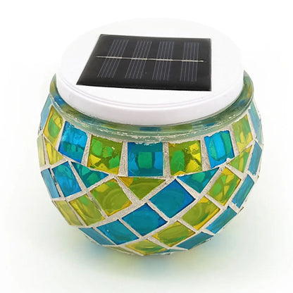 Mosaic LED Solar Hollow Light Lawn Lamp Outdoors Waterproof Outdoor Solar Lawn Light Colorful Changing Yard Balcony Lamps 2023