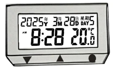 Solar Motorcycle Digital Clock with Date Week Temperature LCD Backlit Display Waterproof Thermometer with Motorcycle Stand