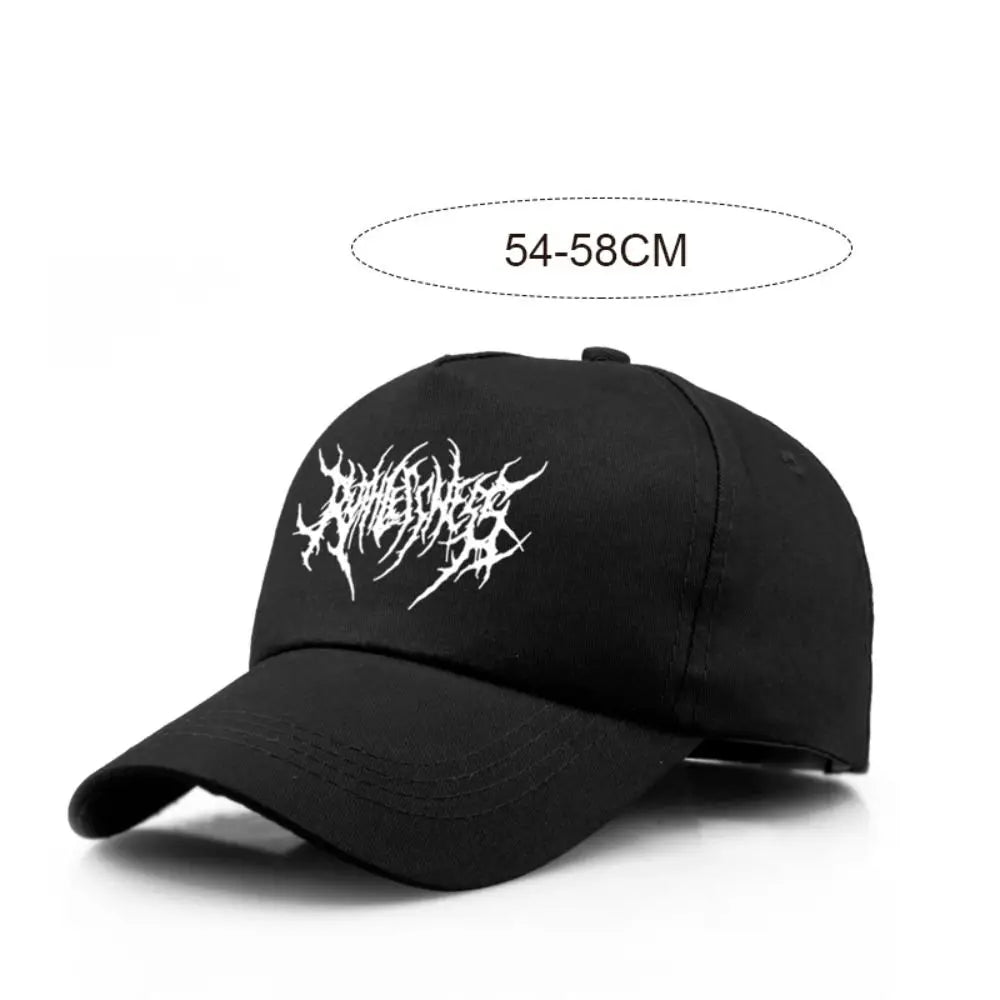 Fashion Gothic Street Punk Embroidery Baseball Caps Adjustable Hip-hop Snapback Caps Spring Summer Hat Man Women Outdoor Sports