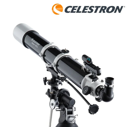Celestron Astronomical Deluxe 80DX 80EQ Refractor Telescope EQ2 Equatorial Professional Star Watching Easy Setup 81048