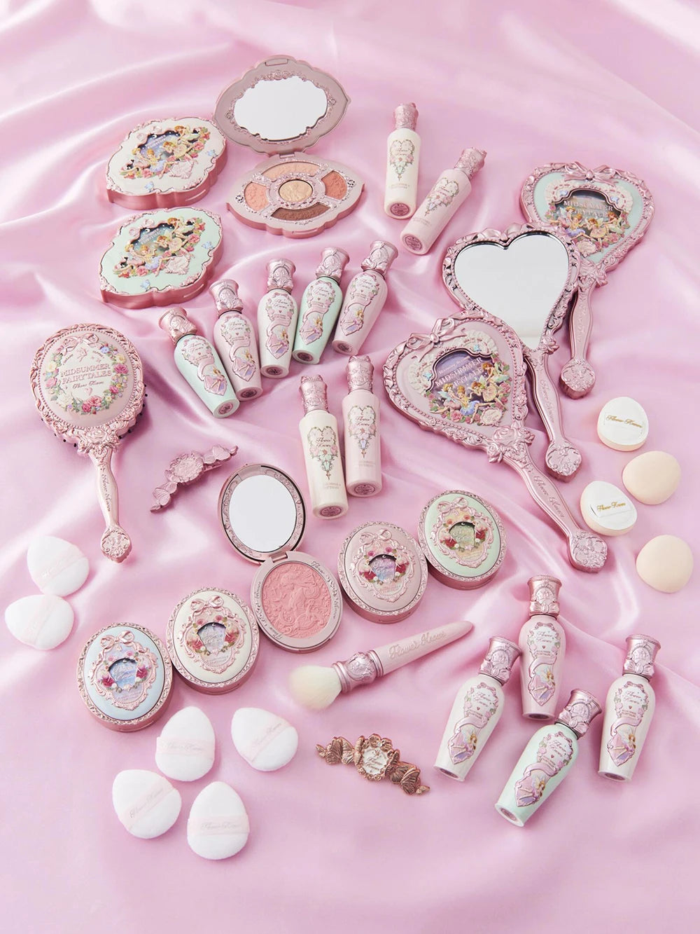 Flower Knows Midsummer Fairytale Makeup Set Velvet Blush Gloss Eyeshadow Long Lasting Cruelty Free Daily Wear Gift for Girls