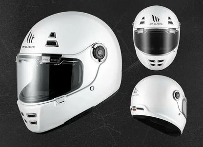 MT Jarama Retro Motorcycle Helmet DOT ECE Certification Full Face Racing Off Road Helmet Cascos Para Motos Capacete Casco Moto