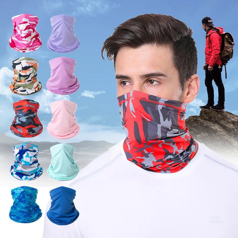 Summer Cycling Face Mask Motorcycle Balaclava Mask Uv Protection Scarf Men Women Bandana Neck Cover Outdoor Fishing Hiking Golf
