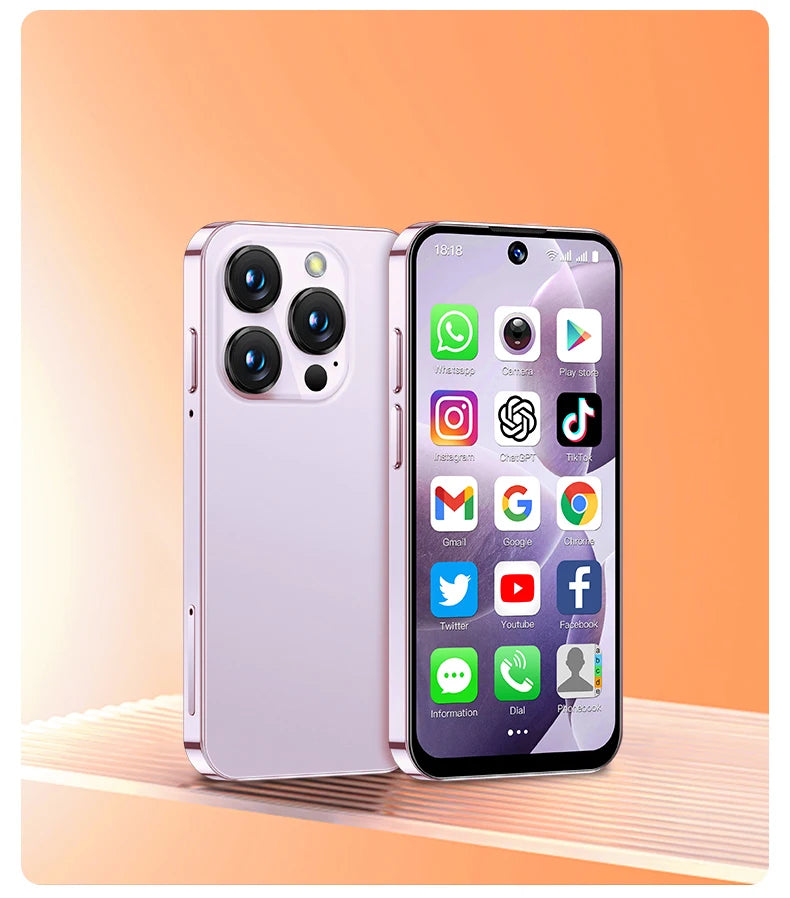 SOYES XS19 3.88" Mini Smartphone 2GB RAM 16GB ROM Android10.0 Face Recognition Unlock 3G Small Mobile Phone